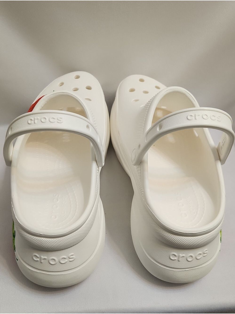 CROCS Bae Fresh Fruit Strawberry White Platform Clogs (W Size 11) - Picture 7 of 9